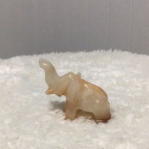 Vintage Onyx Elephant Small